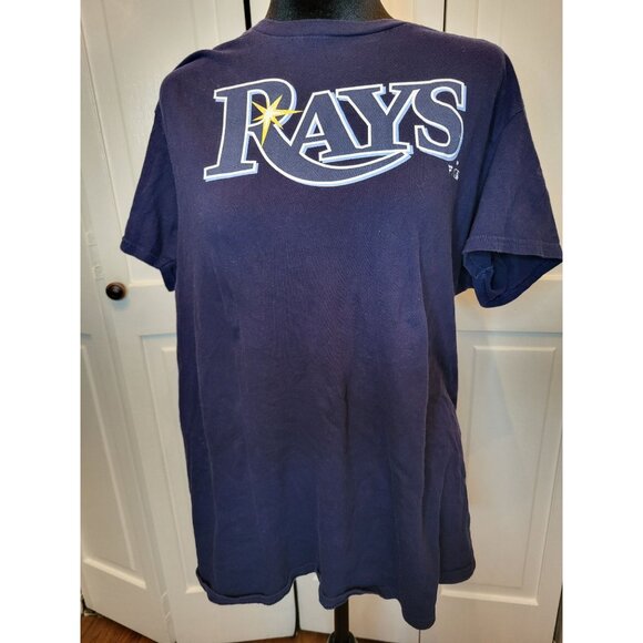 Blue Men's Tampa Rays  Baseball MLB Shirt M Fanatics Activewear Sportswear Gym - Picture 1 of 6